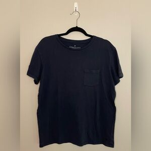 American Eagle Classic Fit Short Sleeve T-Shirt, Dark Blue, Size M, EUC